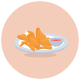 Pollo frito icon