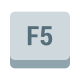 tecla f5 icon