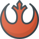 esterno-Rebel-Alliance-geek-quelle-icone-colore-lineare-quelle-icone icon