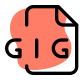 GIG files is GigaStudio picture produced by Tascam software developer. icon