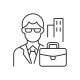 external-White-Collar-Worker-sozialer-status-linear-outline-icons-papa-vector icon