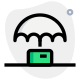 Financial protection within umbrella concept of insurance icon