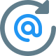 Reload email contact icon
