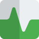 Transverse wave graph uncertainty performance statistics report icon