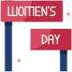 Women's Day Sign icon