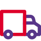 Small van or pickup truck isolated on a white background icon