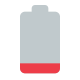 거의 방전된 배터리 icon