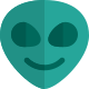 Alien head emoji used in instant messenger chat icon