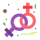 외부-성별-유체-여성의 날-플랫아트-아이콘-플랫-플랫아티콘 icon
