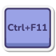 Ctrl 加 F11 键 icon