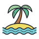 isla en el agua icon