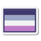 bandeira assexuada icon