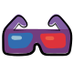 Lunettes 3D icon