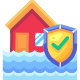 assurance-inondation-externe-assurance-goofy-flat-kerismaker icon