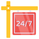 24/7 Hr Board icon