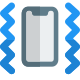 Smartphone vibrate forming the wave pattern layout icon