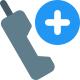 Add or make new call from old wireless device icon