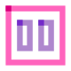 Pause Squared icon