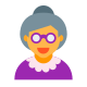 Old Woman Smiling icon