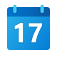 Calendar 17 icon