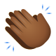 박수-손-중간-어두운 피부색 icon