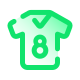 Camisa del jugador Filled icon