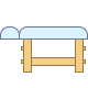 Mesa de masaje de madera icon