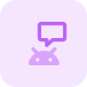 Messenger and chat program on Android operating software icon