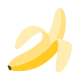皮をむいたバナナ icon