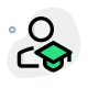 Graduate student social profile information of an online portal icon