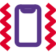 Smartphone vibrate forming the wave pattern layout icon