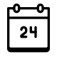 Calendário 24 icon