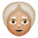 老婦人-中程度の肌色 icon