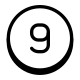 Circled 9 icon