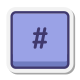Кнопка с решеткой icon
