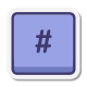 Hashtag-Taste icon