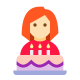 Birthday Girl With Cake Skin Type 1 icon