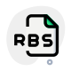 RBS File Association format contains audio data and is often encoded at lower bits icon