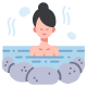 Woman in Onsen icon