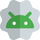 Android humanoid shape badge or sticker layout icon