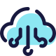 Sviluppo cloud icon