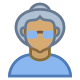 Person Old Female Skin Type 5 icon