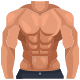 외부 근육 피트니스 체육관 저스티콘 플랫 저스티콘 icon