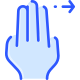 Três dedos icon