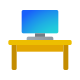 PC sulla scrivania icon