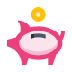 Piggy bank icon