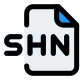 SHN file format used for compressing audio data icon