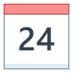 Calendário 24 icon