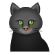 emoji de gato preto icon