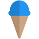 Ice cream cone store and other dessert items icon